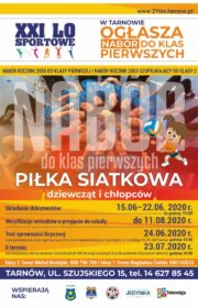 Plakat rekrutacyjny - piłka siatkowa